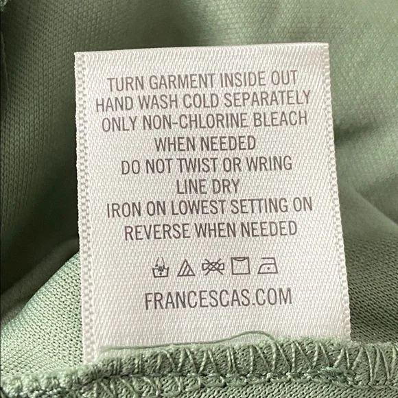 Francesca's Mi Ami green ruffle long-sleeve mini dress sage color Size Medium - Picture 11 of 16